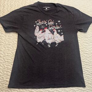 Chicken Graphic T-Shirt - Dark Gray